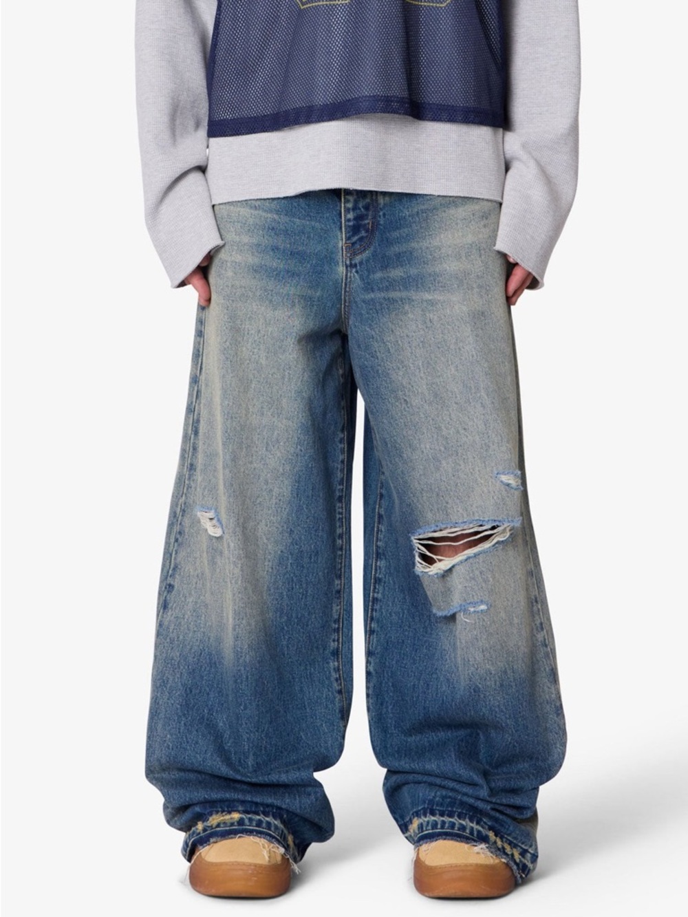 MNML men's baggy rave denim jeans size 32